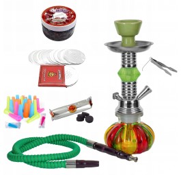 Fajka wodna / Shisha 1-wężowa Jamajka - JAMAJCA 28cm ZESTAW