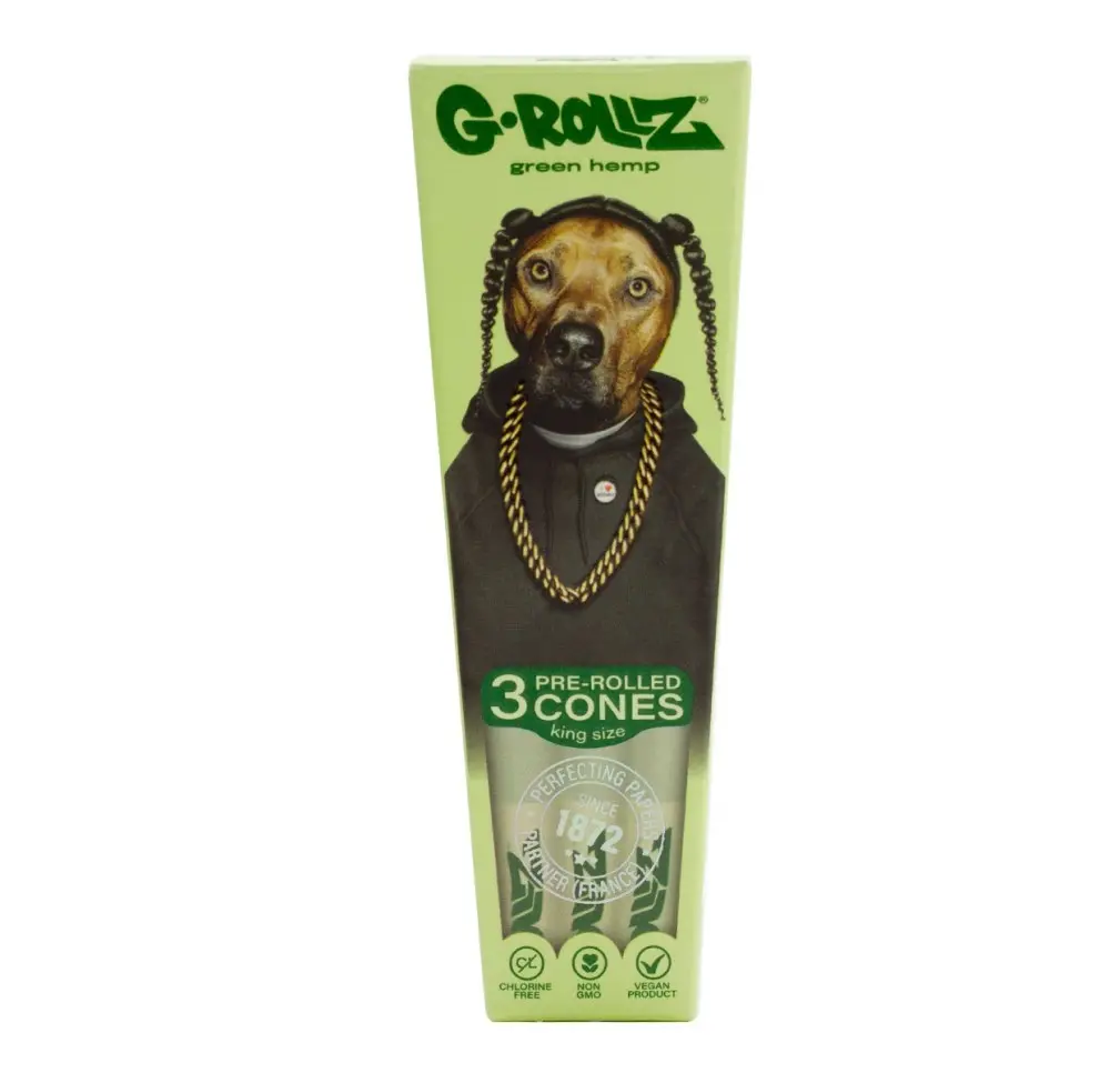Bibułki Skręcone G-Rollz Pets Rap Organic KS 3 szt.