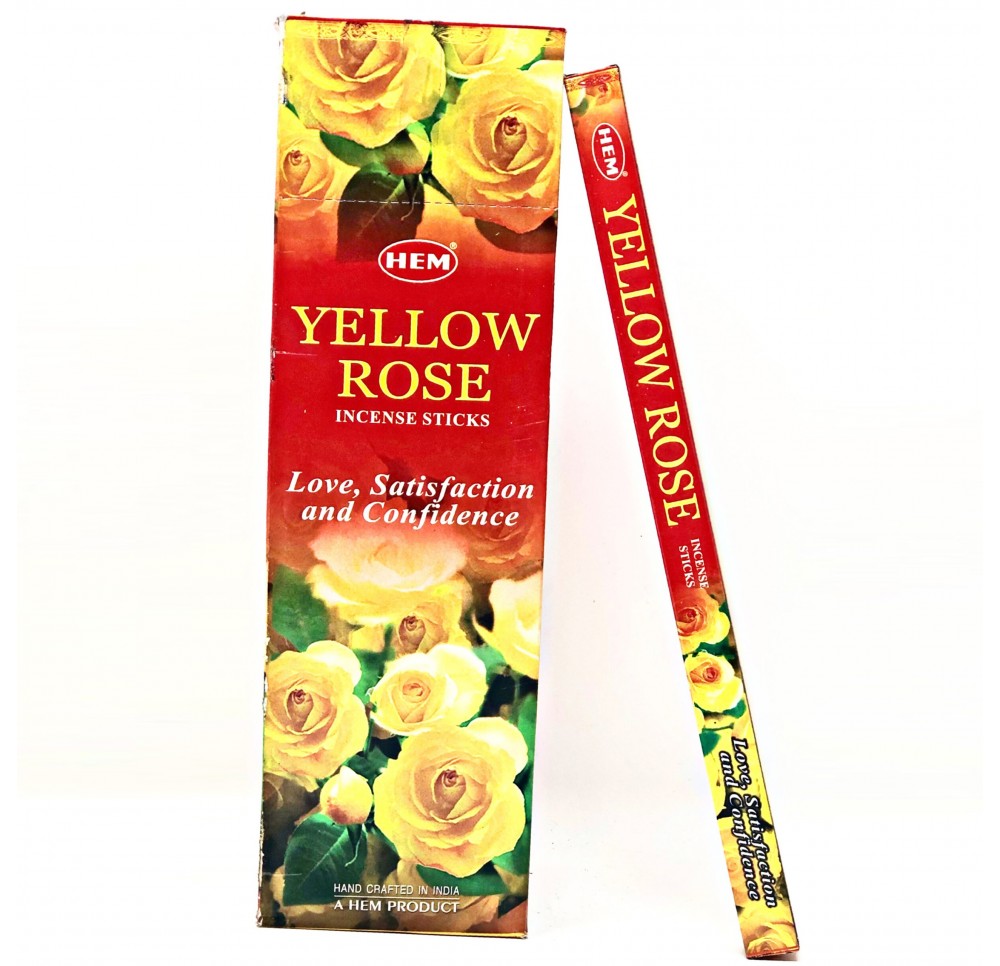 Kadzidełka zapachowe HEM Yellow Rose BOX 25 szt.