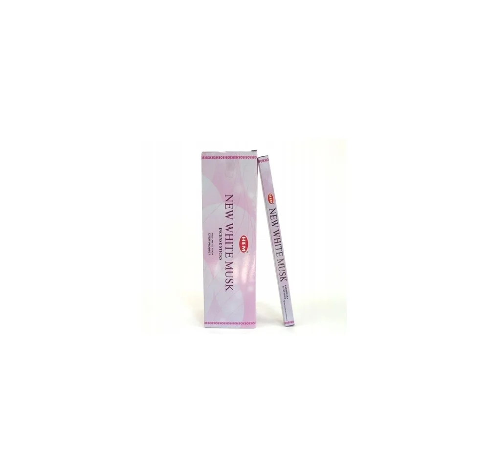 Kadzidełka zapachowe HEM new white musk BOX 25 opakowań