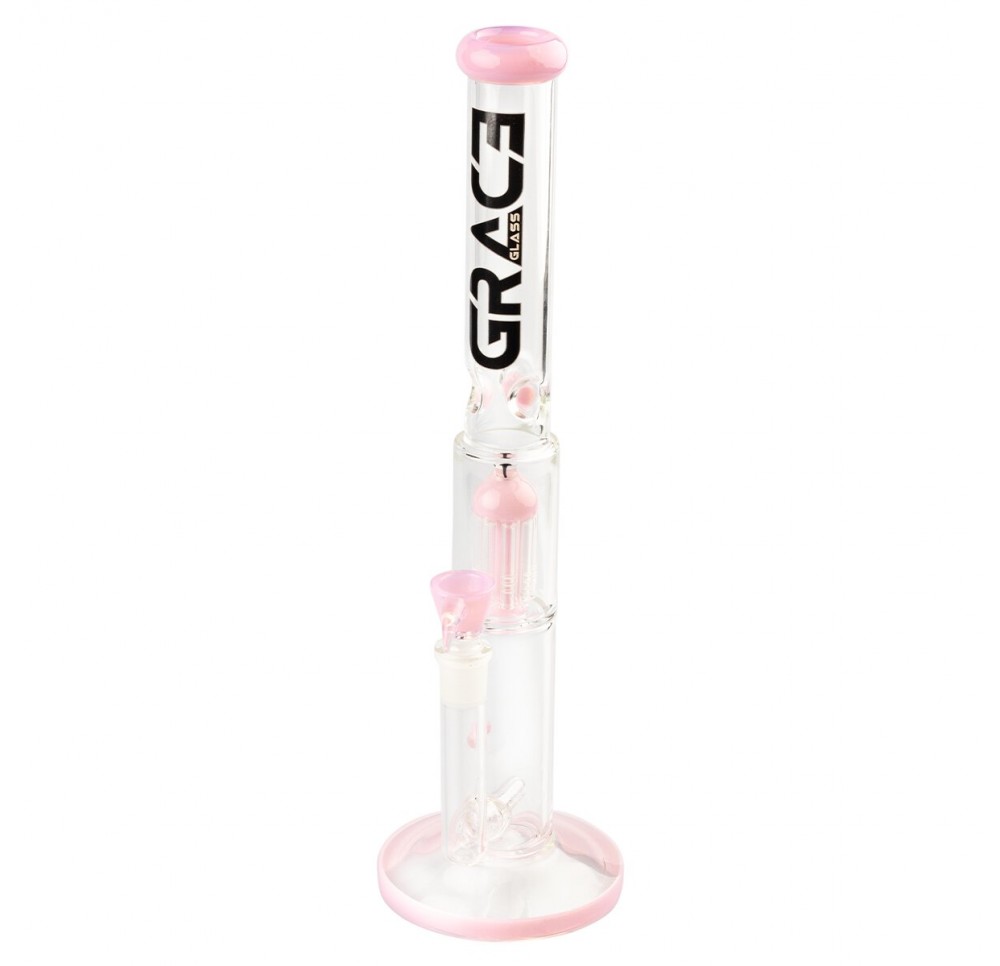 Bongo Szklane Grace Glass Limited Edition Pink Barrel 42 cm