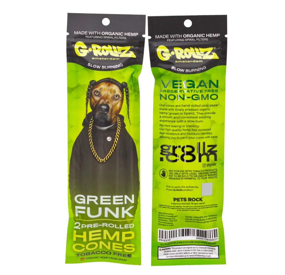 Wrapy Konopne G-Rollz Grape Flavored - Winogrono - 2 szt.