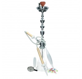 Fajka wodna Shisha 1-wężowa ARABICA 85 cm ręcznie zdobiona