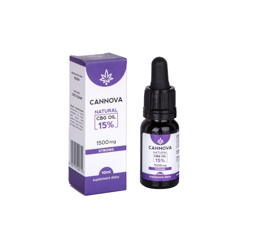 CANNOVA Natural CBG Oil 1500 mg - 15% - 10ml