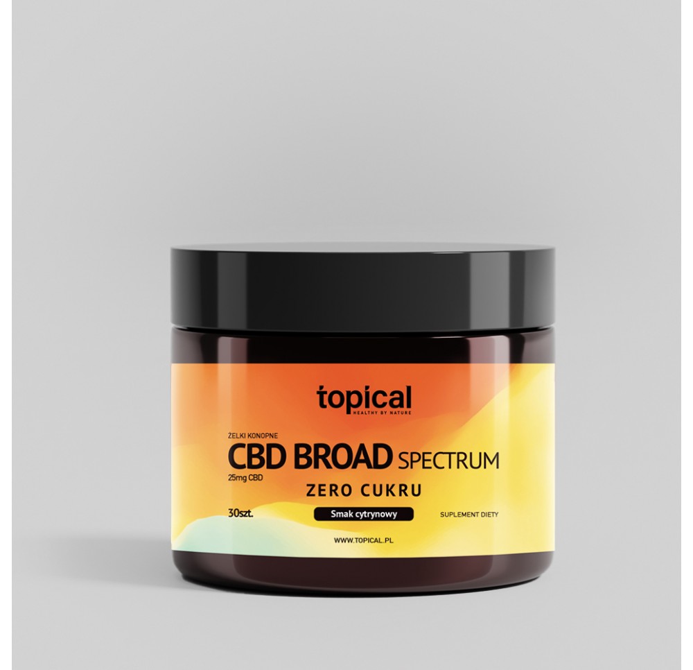 Żelki Topical - Broad Spectrum Bez Cukru - CBD 25 mg