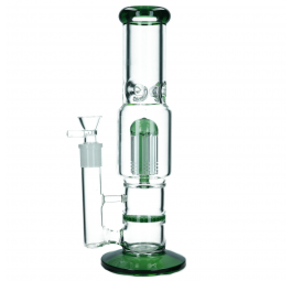 Bongo Szklane Shadow Weed 31 cm / 5 mm - Zielone MIX