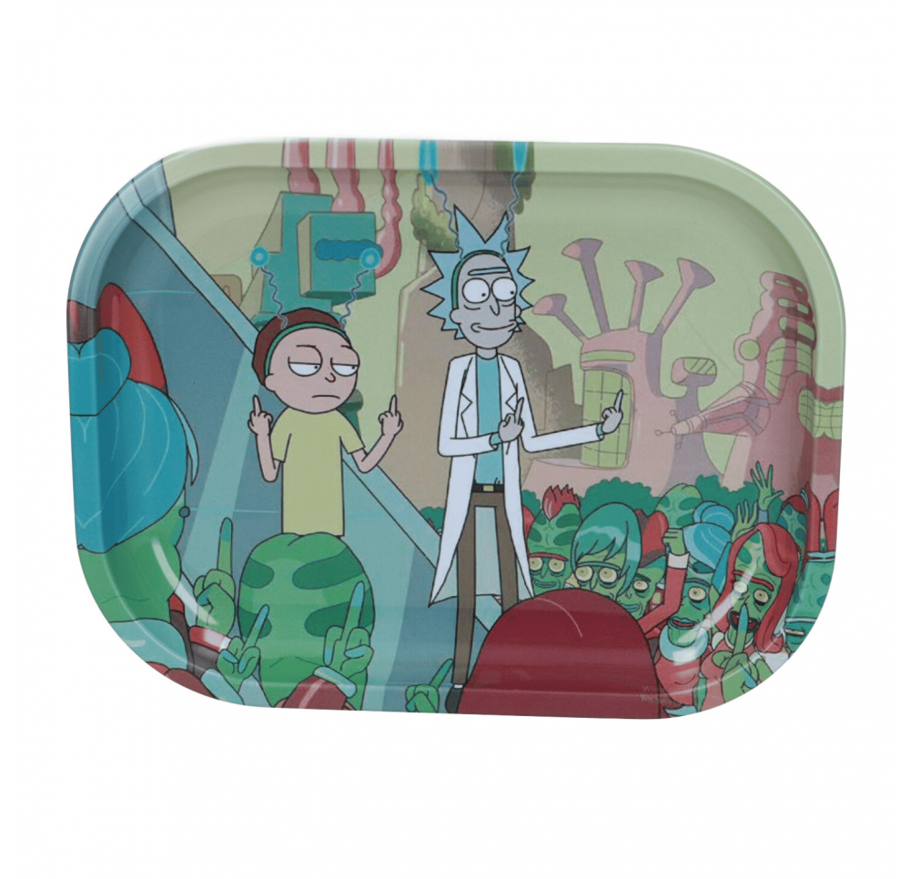 Tacka Metalowa 18 x 14 cm - Rick & Morty