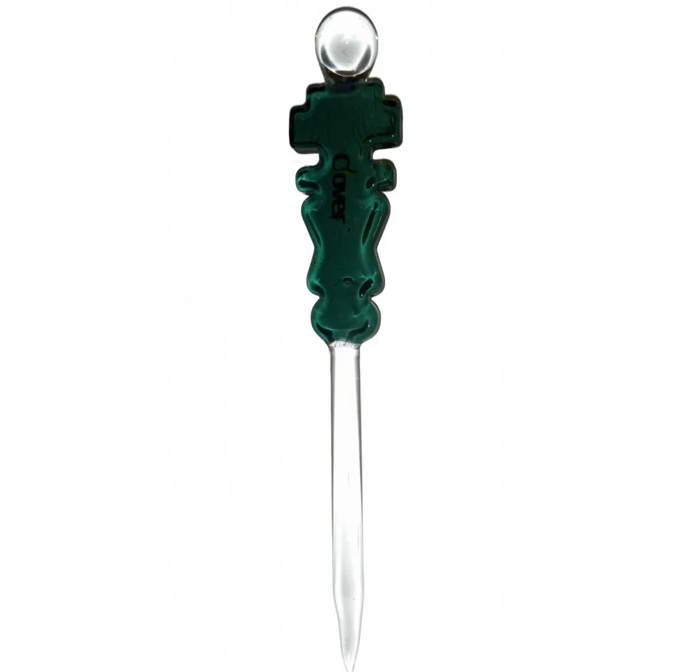 Dabber Szklany Zielony CLOVER MINE CRAFT do Olejku 15 cm Dabber Szklany Zielony CLOVER MINE CRAFT do Olejku 15 cm