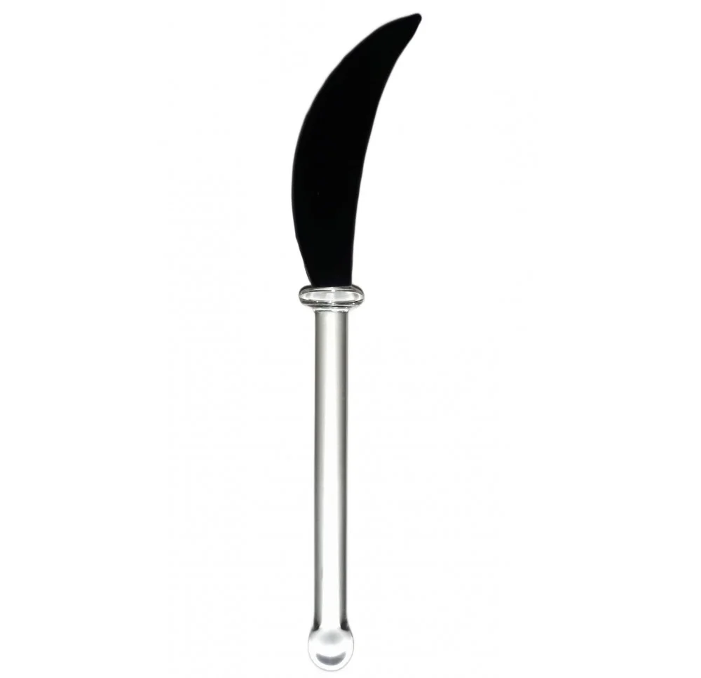 Dabber Szklany "Czarna Maczeta" CLOVER MACHETE do Olejku 13 cm Dabber Szklany "Czarna Maczeta" CLOVER MACHETE do Olejku 13 cm