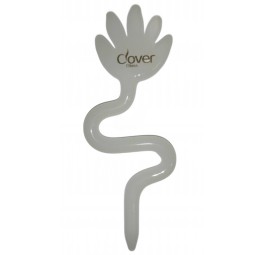 Dabber Szklany "Biała Łapka" CLOVER HAND do Olejku 10 cm