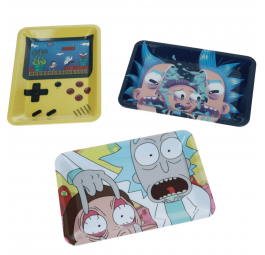 Tacka Metalowa 18 x 12,5 cm - Rick i Morty MIX wzorów