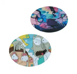 Okrągła Popielniczka Metalowa 14,5 cm - Rick&Morty