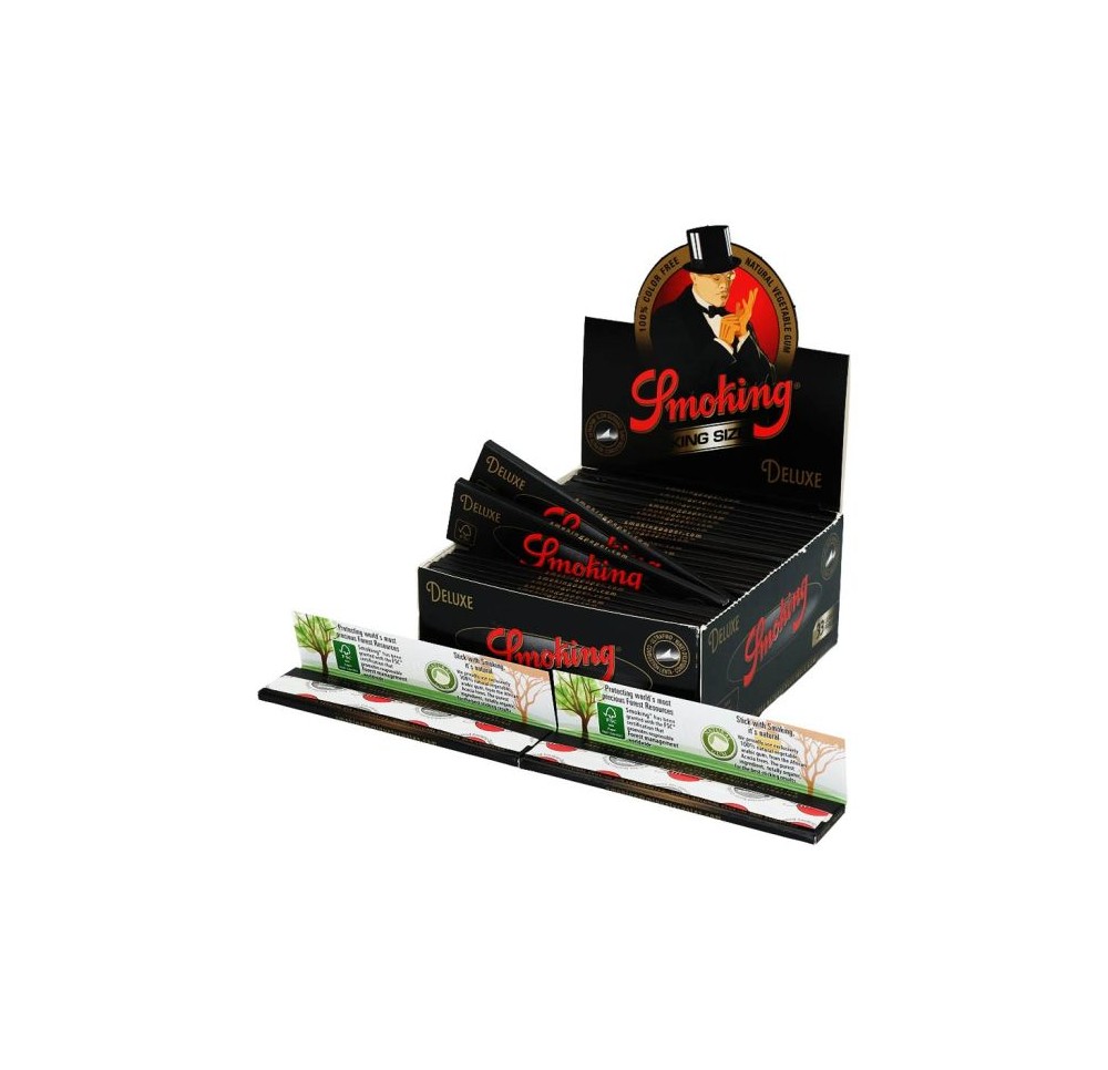 BOX - 50 x Bibułki Smoking De Luxe King Size