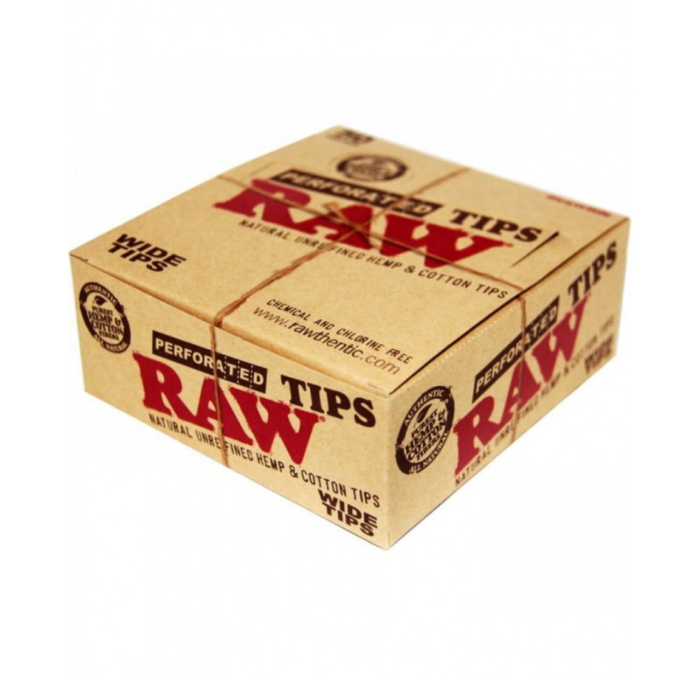 Filterki perforowane RAW WIDE TIPS BOX 50 szt.