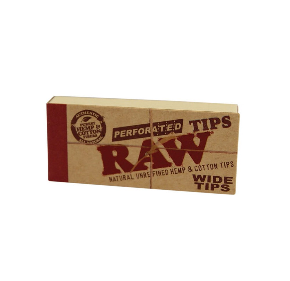 Filterki perforowane RAW WIDE TIPS BOX 50 szt.