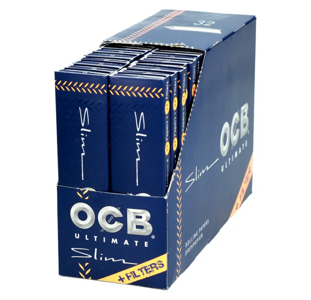 Bibułki OCB Ultimate Slim + Filtry - BOX - 32 szt.