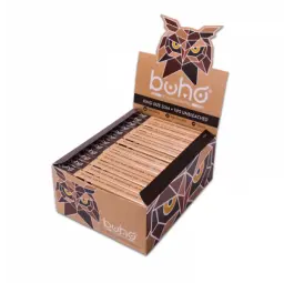 BOX - 24 x Bibułki BUHO Natural King Size Slim + Tips