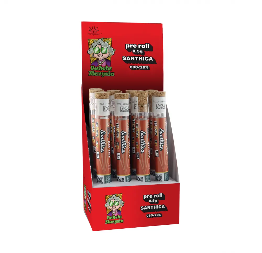 BOX - 12 x Pre Roll CBG Santhica CBG - Specjały Babci Marysi