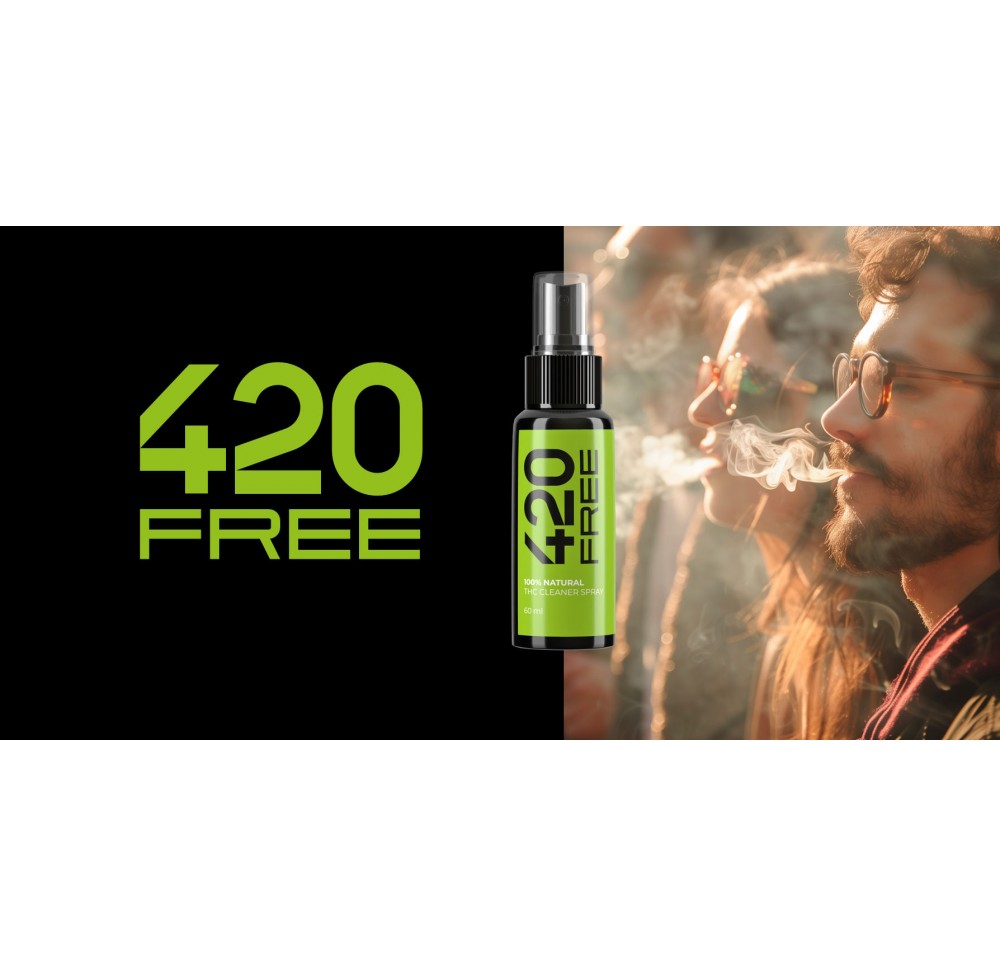 BOX - 12 x 420 Free - THC Cleaner Spray 60 ml