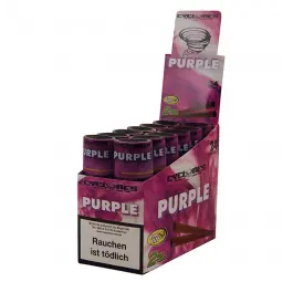 BOX - 12 x Blunty Cyclones Hemp Double Wraps Purple - 2 sztuki