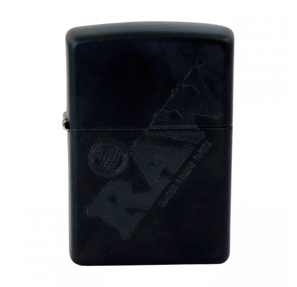 Zapalniczka Benzynowa Zippo RAW Black czarne logo