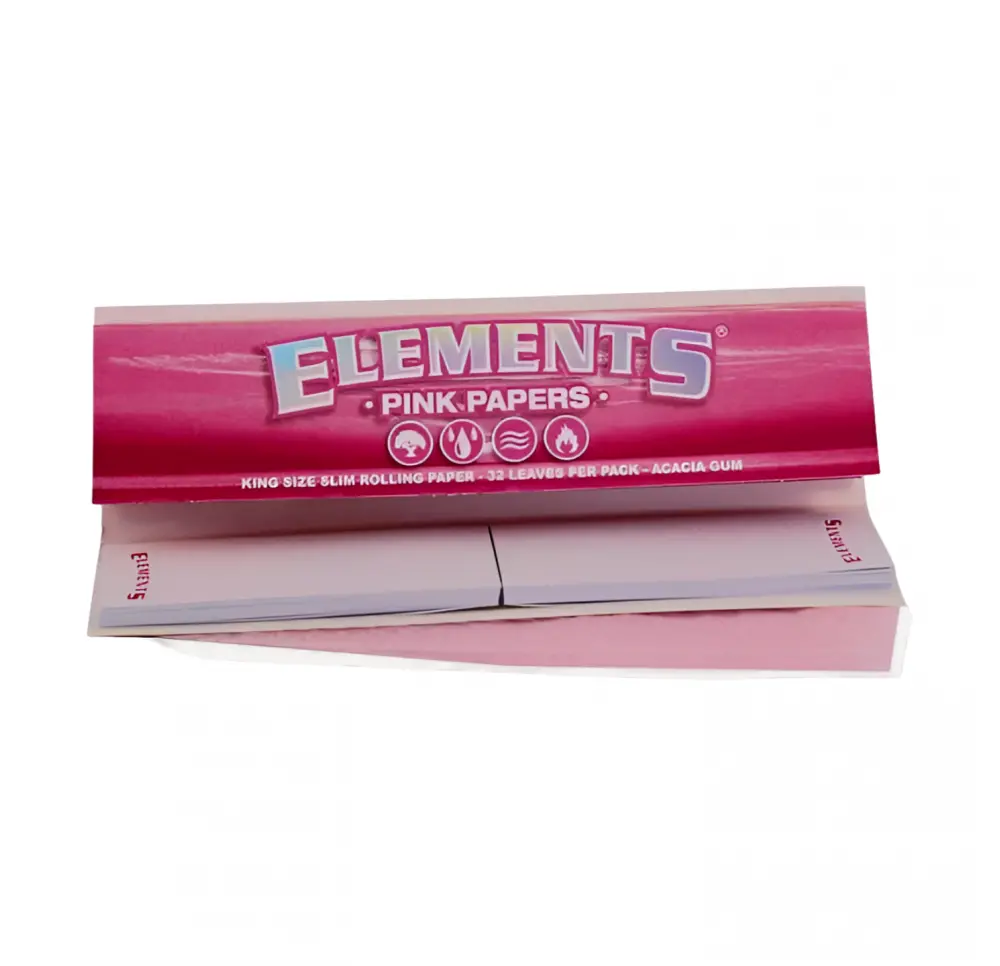 Bibułki Elements Conn PINK King Size Slim+Filterki