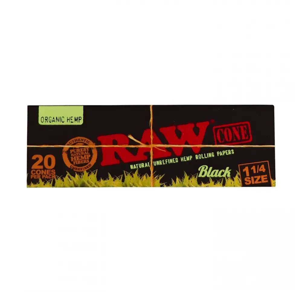 Skręcone bibułki RAW 1 1/4 filtry organic 32szt