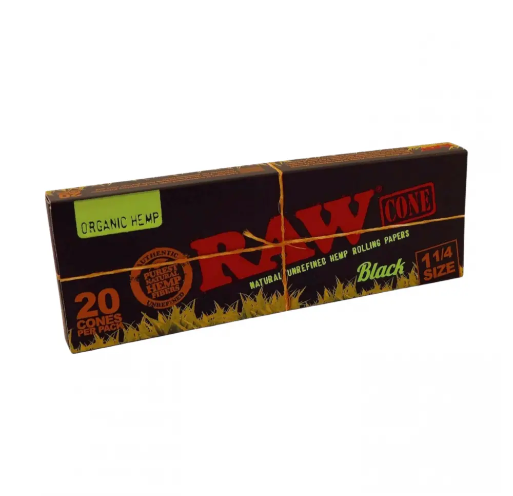 Skręcone bibułki RAW 1 1/4 filtry organic 32szt