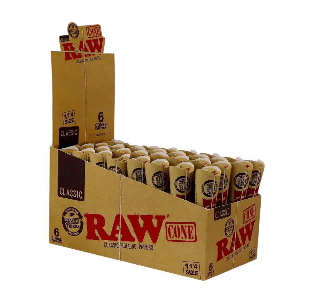 Zestaw Stożków RAW Organic Cone 1 1/4 - 6 szt.
