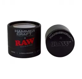 Młynek metalowy Hammercraft X RAW Black 4-część 61 mm