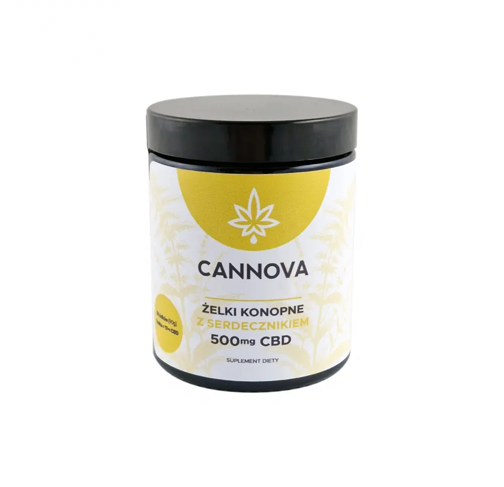 Żelki konopne CANNOVA + Serdecznik CBD 500mg/90g