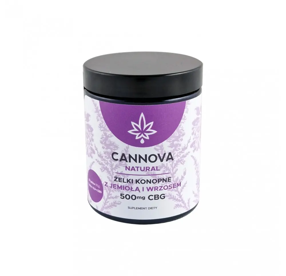 Żelki konopne CANNOVA + Wrzos i Jemioła CBG 250mg/90g