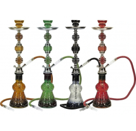 Fajka wodna Shisha 1-wężowa MIX kolorów 58 cm