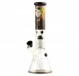 Bongo Szklane G-Rollz 'Church of Graffiti" - Black Beaker 34 cm