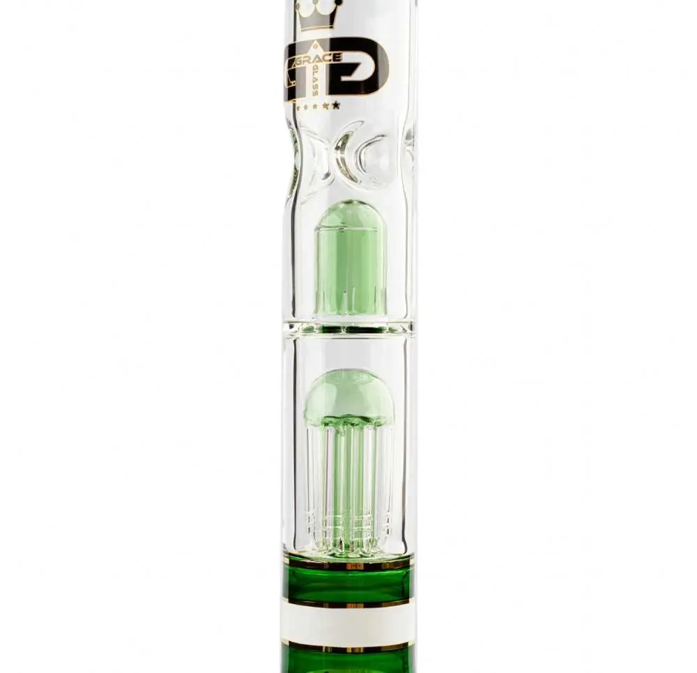 Bongo Szklane Grace Glass Golden Line Filtracja Zielone 46 cm 18,8 mm