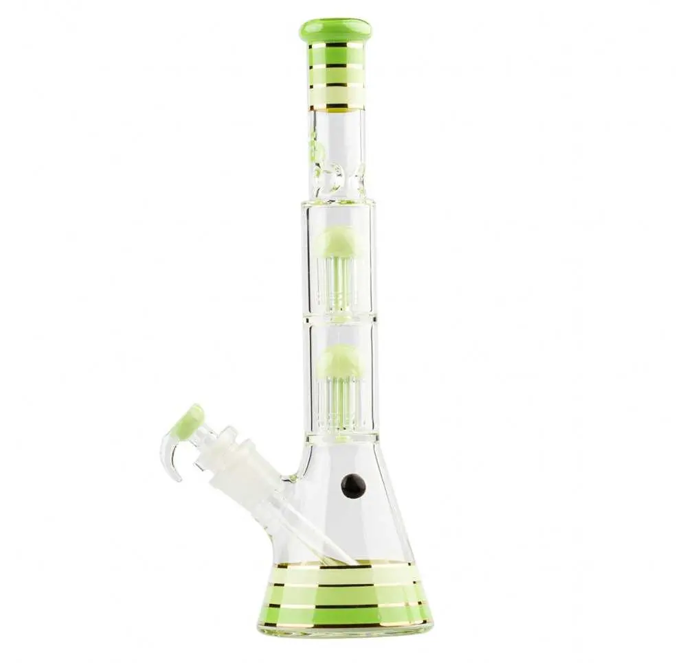 Bongo Szklane Grace Glass Golden Line Filtracja Zielone 46 cm 29,2 mm