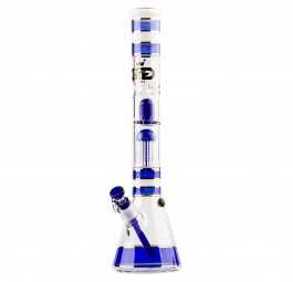 Bongo Szklane Grace Glass Golden Line Niebieskie 46 cm 18,8 mm