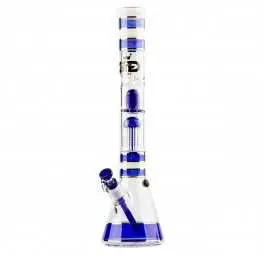 Bongo Szklane Grace Glass Golden Line Niebieskie 46 cm 18,8 mm