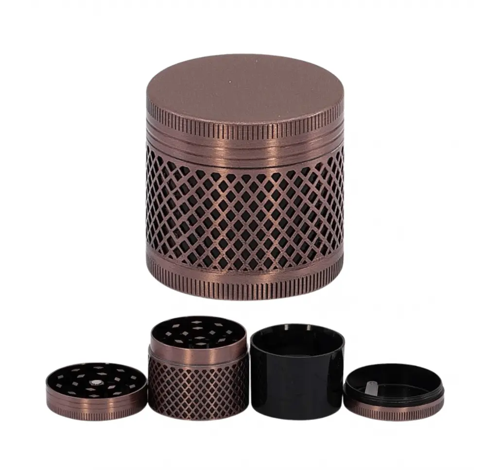 Młynek metalowy Copper Crate 4-część 4cm