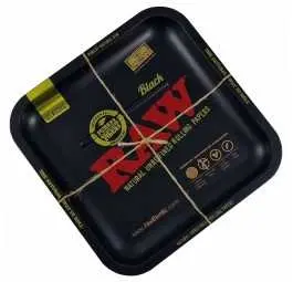 Tacka metalowa RAW Black Square 23 x 23 cm