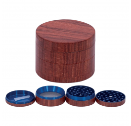 Młynek metalowy Mahogany 4-część 5cm