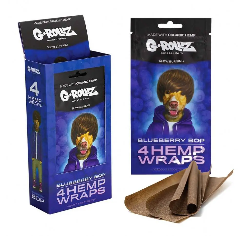 Wrapy Konopne G-Rollz Blueberry Pop - 4 szt. KS