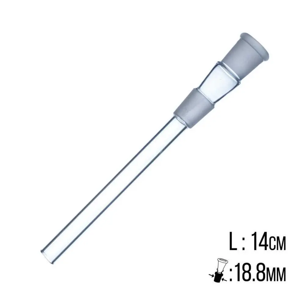 Przejściówka szklana 14cm 18,8mm