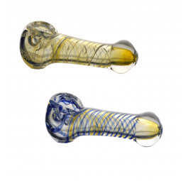 Lufka szklana BOWL Swirl 9cm MIX