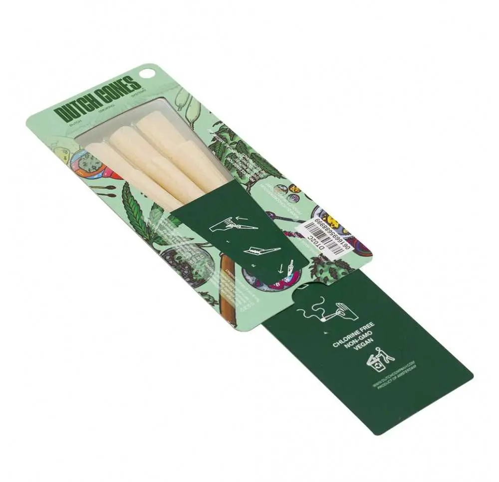 Bibułki skręcone Dutch Cones 1 1/4 Organic Hemp 6 szt.