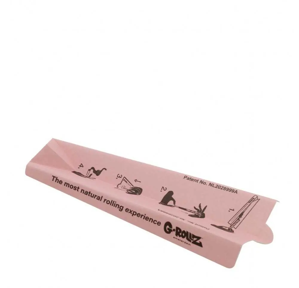 Bibułki skręcone G-Rollz Banksy Thug for Life 1 1/4 Pink 6 szt.