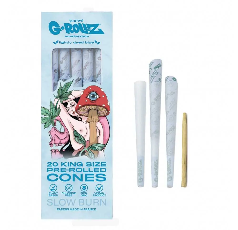 Bibułki skręcone G-Rollz Naked Shroom Blue KS 20 szt.
