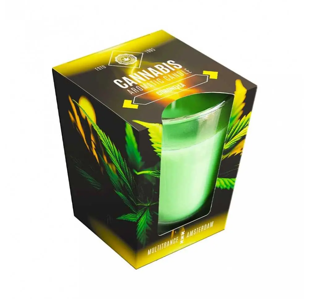 Konopna świeca zapachowa - Citronella