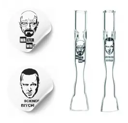 Lufka szklana z grafiką BREAKING BAD MIX - 9 cm