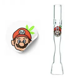 Lufka szklana z grafiką MARIO - 9 cm